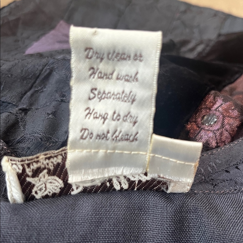 Papillon Patchwork Rayon Velvet Jacket Top Tunic … - image 8